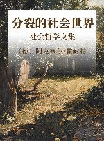 分裂的社会世界  社会哲学文集 封面